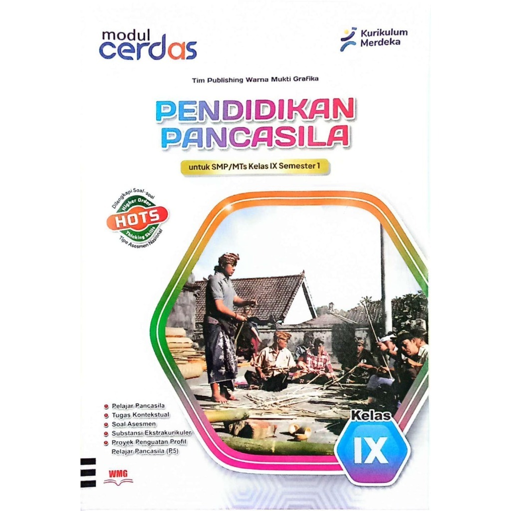 Buku LKS/Modul Cerdas PKN Kelas 9 SMP/MTs Semester 1 Kurikulum Merdeka
