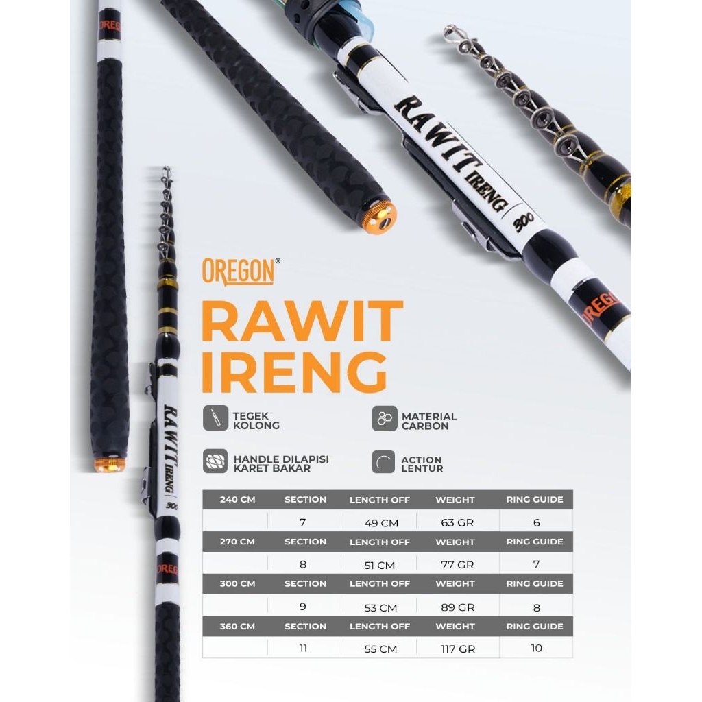 joran rawit ireng joran set kolong