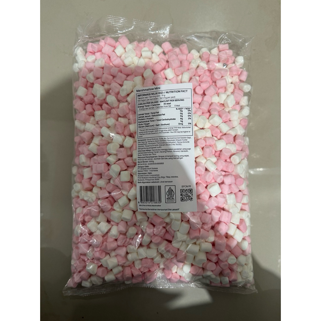 1 kg Marshmallow Mini / Mega Corniche