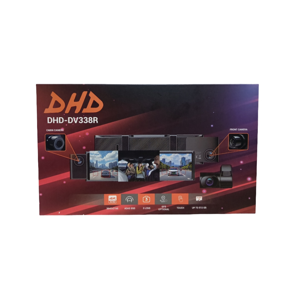 DVR DHD-DV338R DVR Dascam 3 Kamera Spion DHD 4K - Wifi 11,25 inch