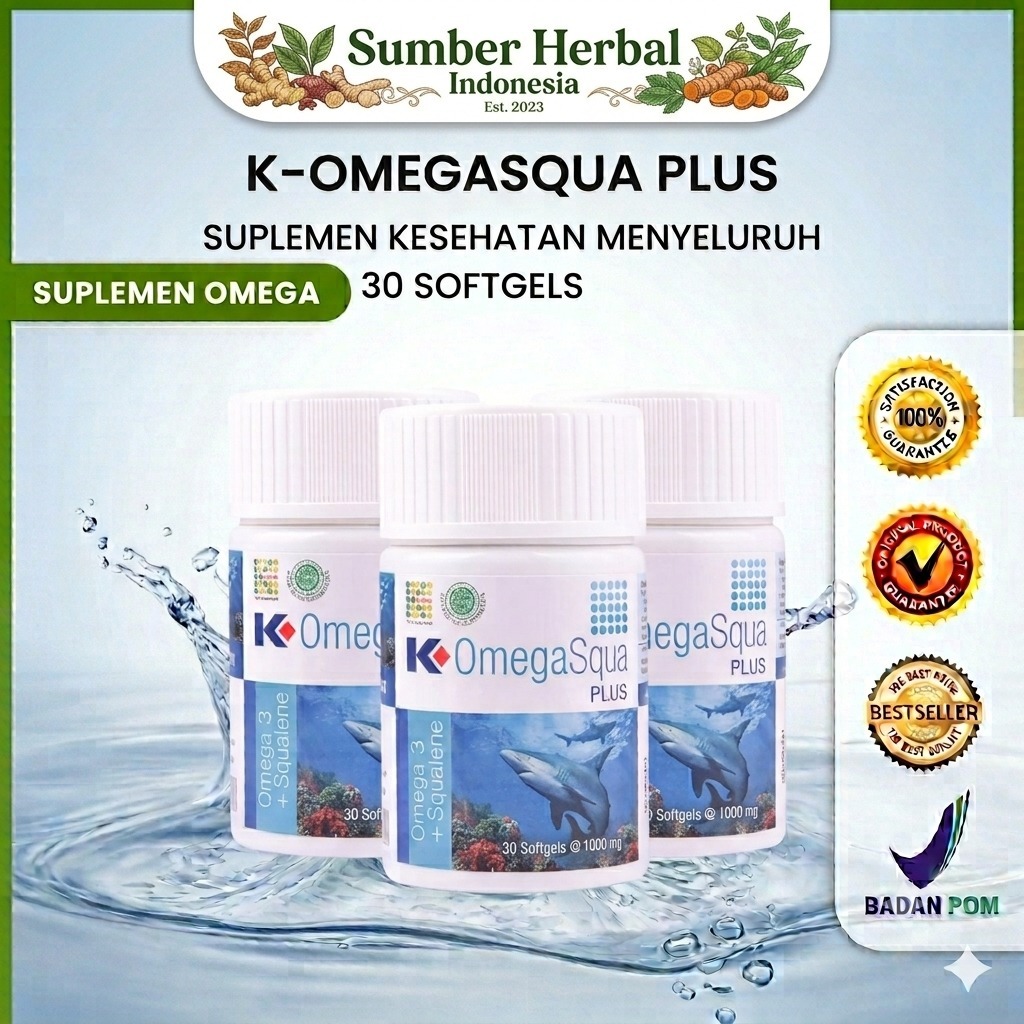 Omega Squa Klink| Minyak Ikan K Omegasqua Plus | Original 100%