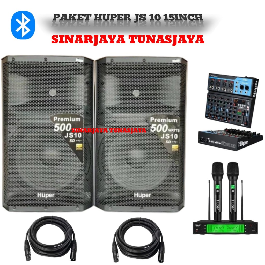Speaker Aktif Huper Js10 Original Speaker Aktif Huper 15inch
