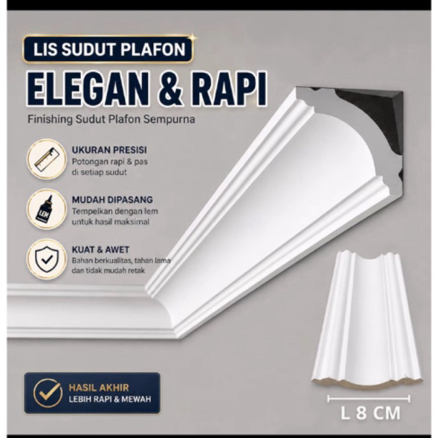 1 DUS ISI 35 pcs LIS PLAVON PVC PREMIUM