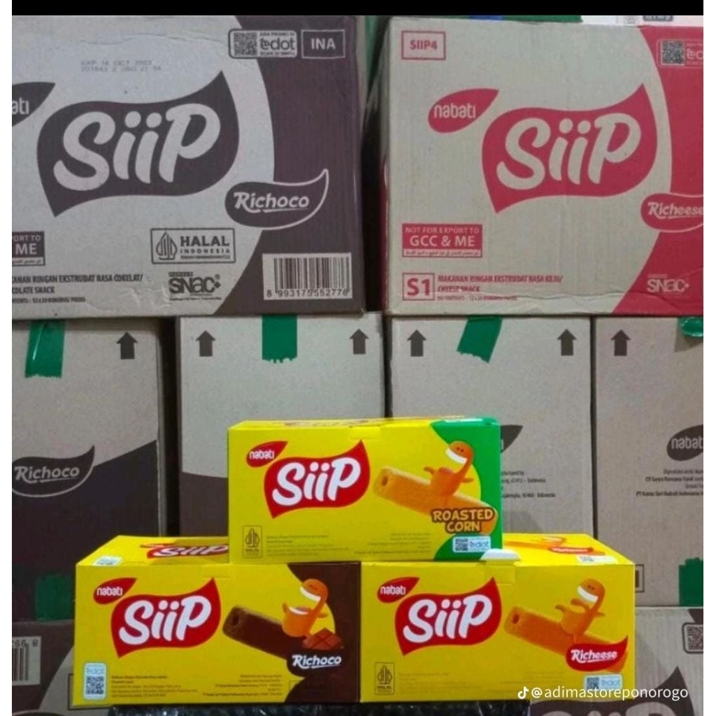 Nabati Siip 1 dus karton isi 15 box