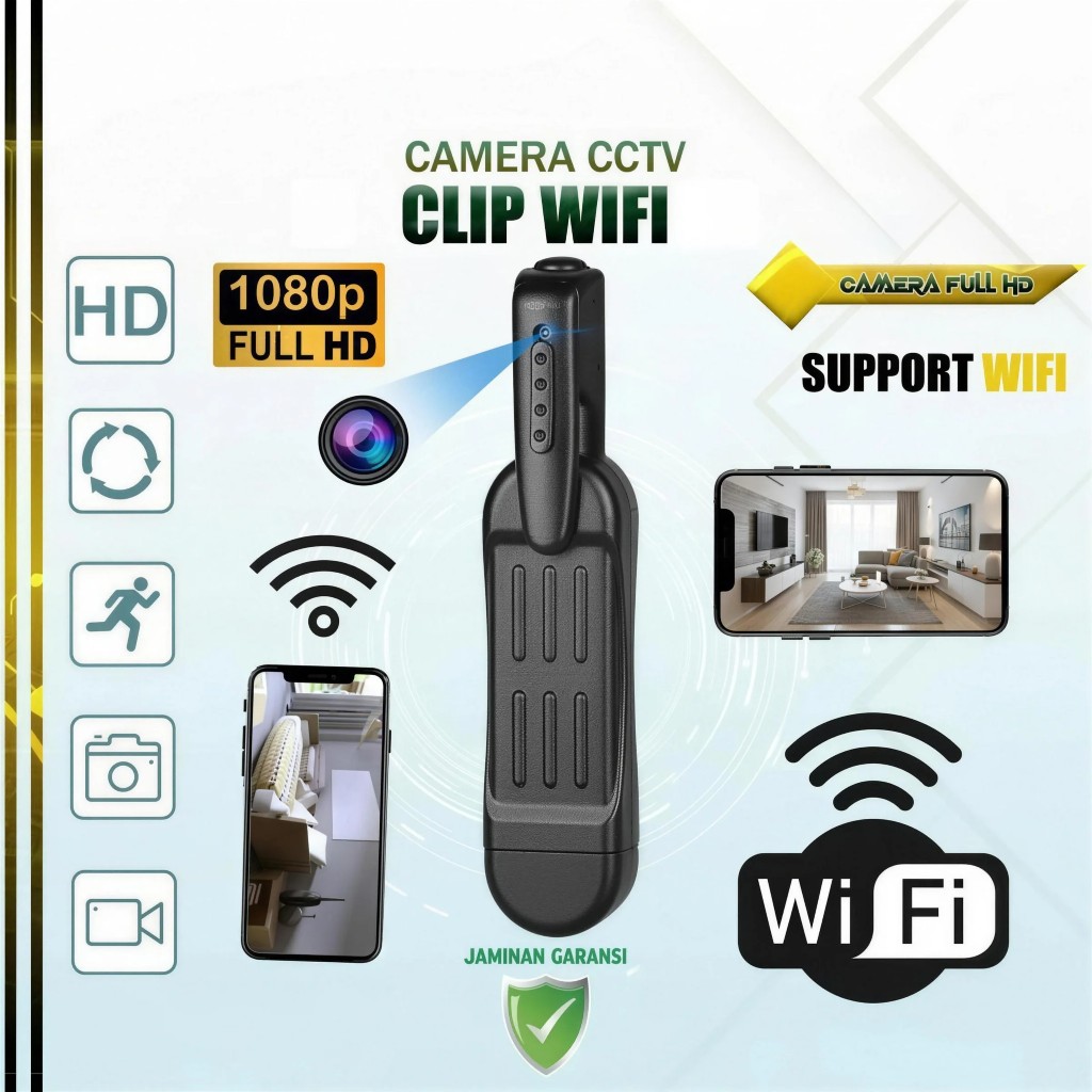 Mini Spy Camera WiFi Hidden Camera Wireless HD 1080P Kamera Kecil Wifi