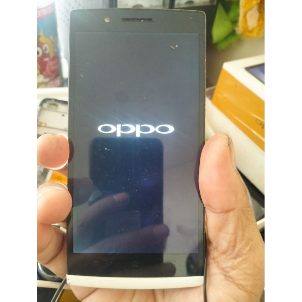 lcd touchscreen Oppo Find 5 X909 copotan sama frame