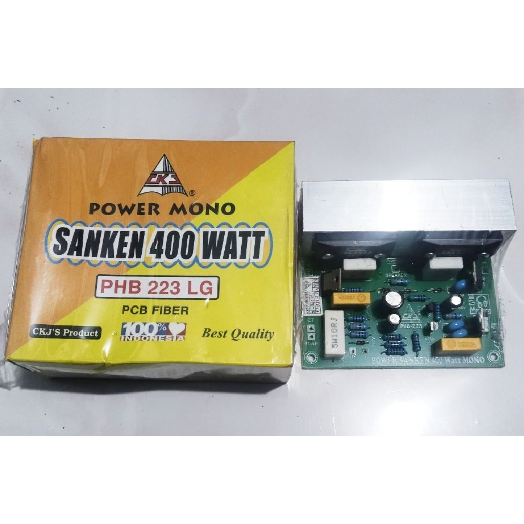 Power Mono SANKEN 400 WATT PHB 223 LG PCB Fiber