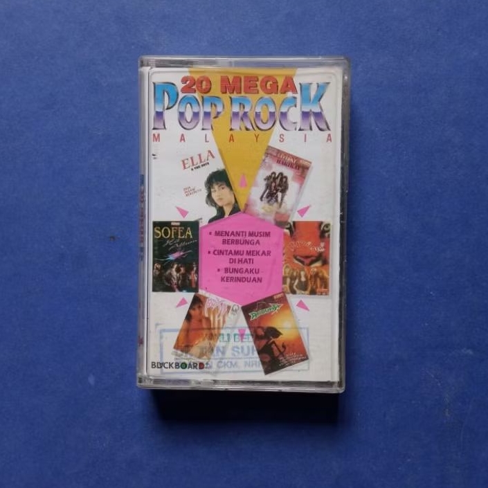 Kaset Pita 20 Mega Rock Malaysia Prod BLACKBOARD Ind