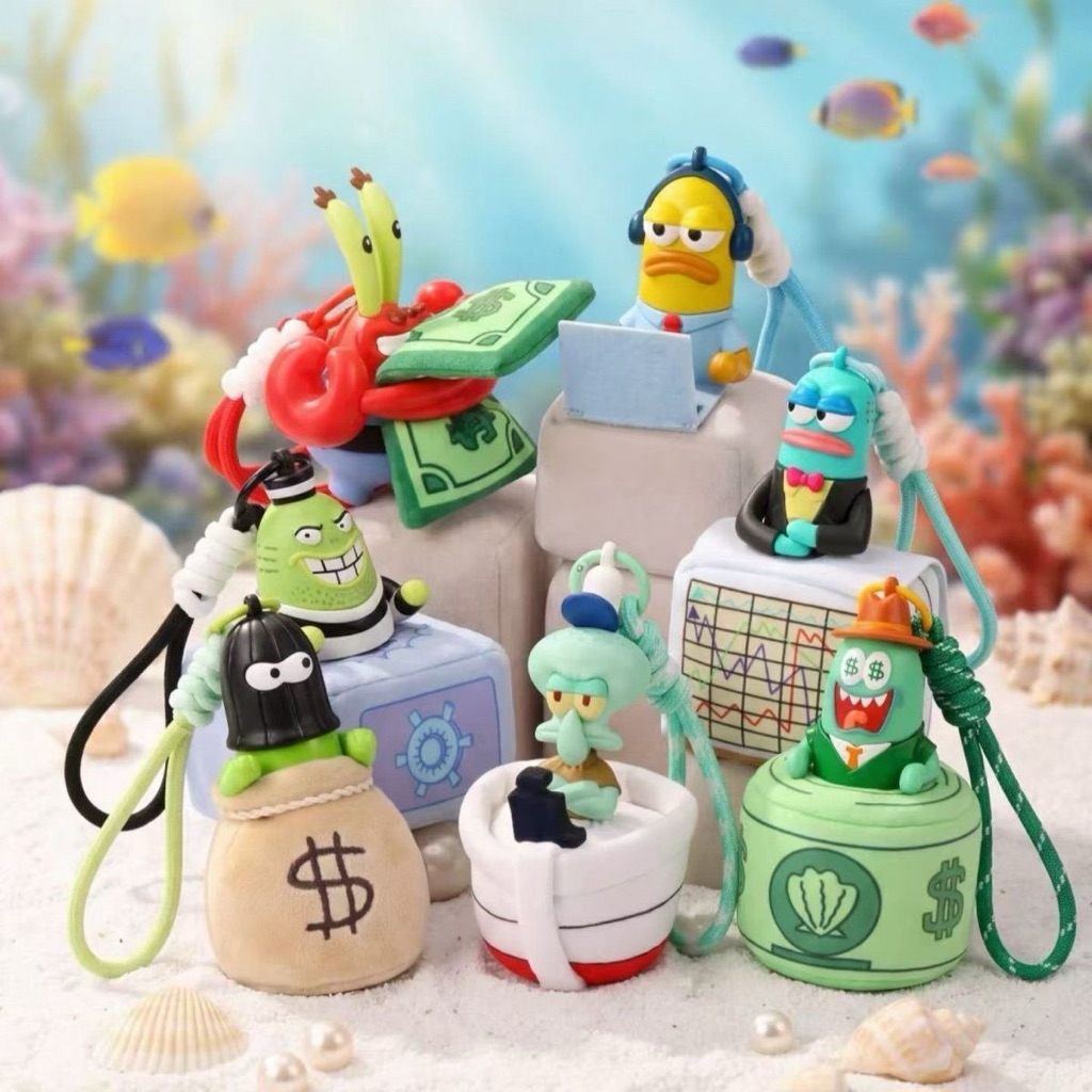 [PREORDER] BLIND BOX Original POPJOY SpongeBob Blind Box Plush Aroma Charm | Gantungan Boneka Plush 