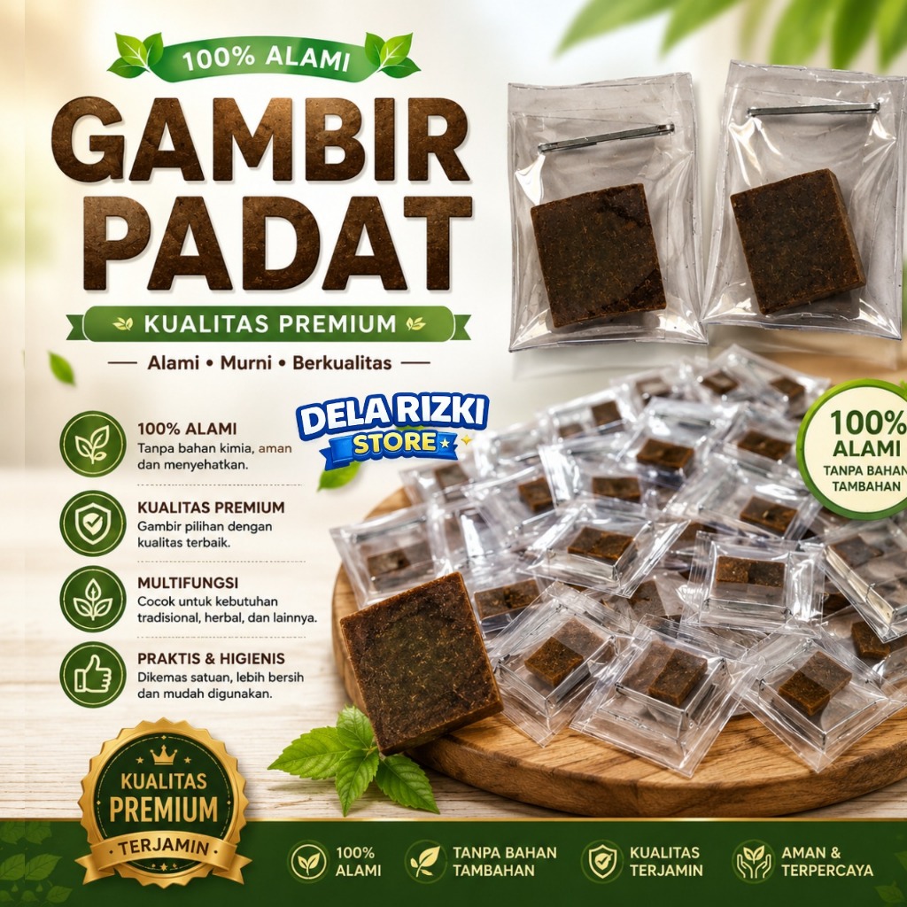 GAMBIR PADAT ASLI HERBAL KALIMANTAN