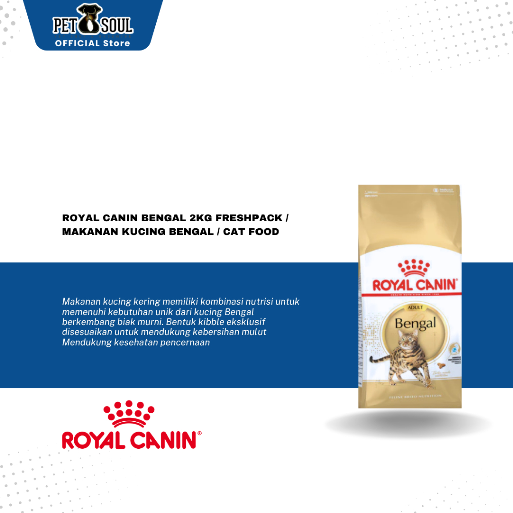 Royal Canin Bengal 2kg Freshpack Makanan Kucing Bengal Dewasa