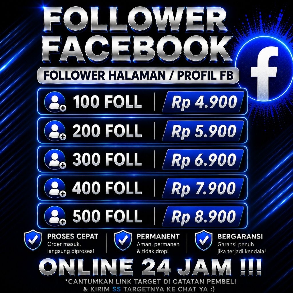 Follower Facebook Fanspage Follower Facebook Halaman