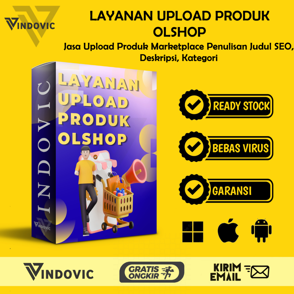 [T1535] Jasa Upload Produk Shopee & Marketplace | Listing Siap Tayang By Indovic
