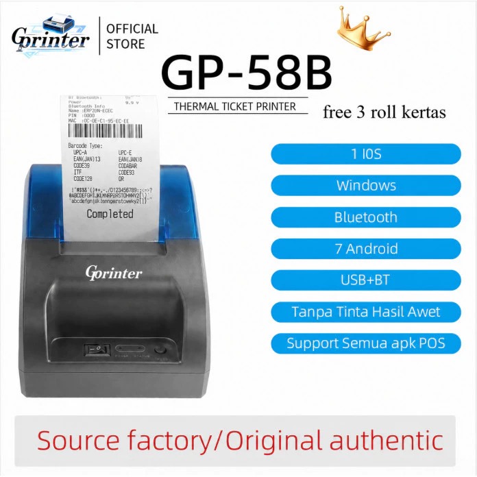 Gprinter printer thermal struk kasir