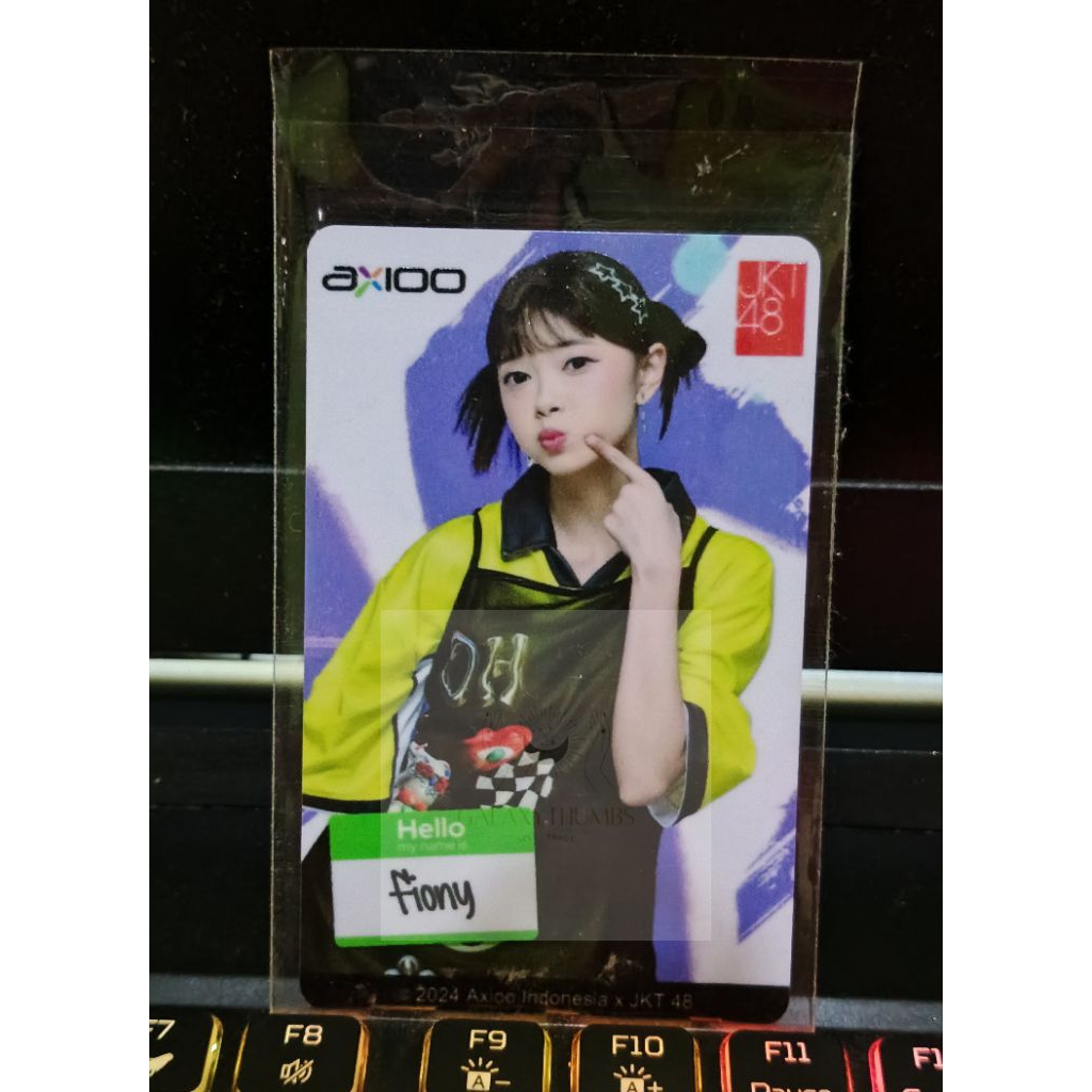 photocard only fiony jkt48 x axioo hype