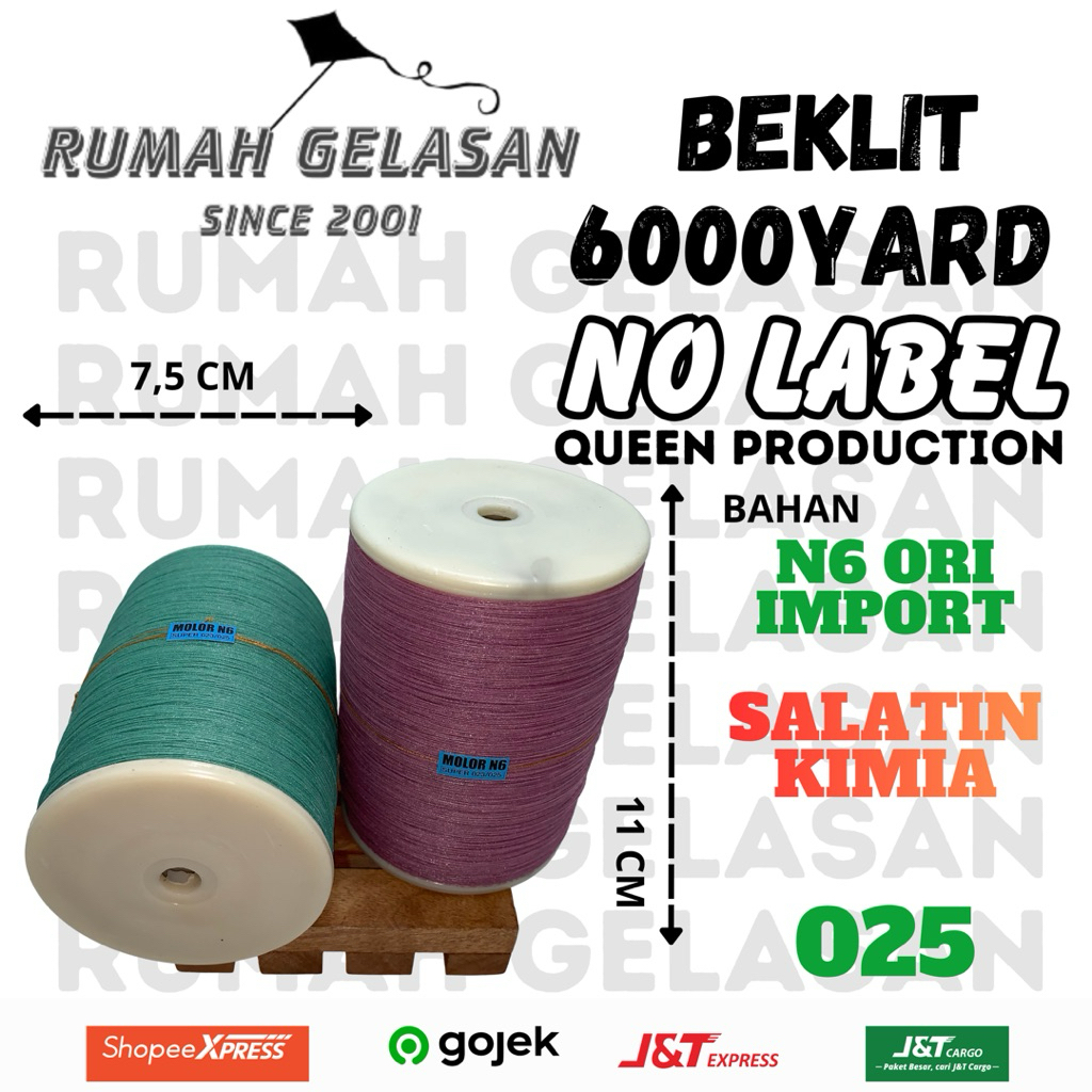 Gelasan Molor 025 SALATIN KIMIA 6000Yard NL BEKLIT - Nylon N6 + Double Silicon