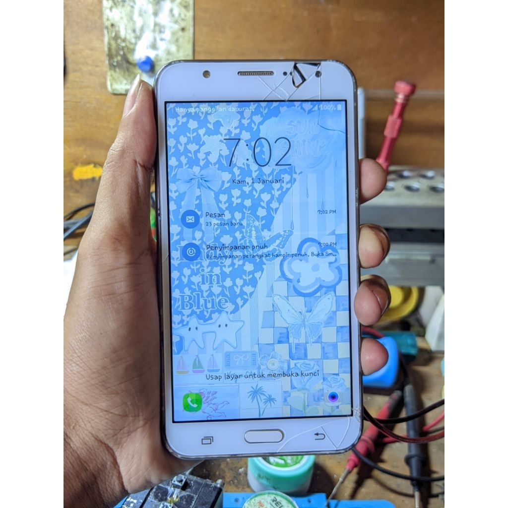 samsung j7/ j700f minus Lcd 3/32