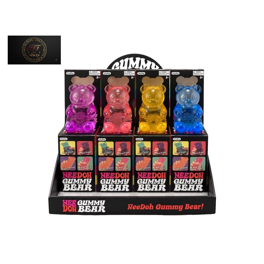 NeeDoh Gummy Bear Squishy – Mainan Sensory Squeeze Bear