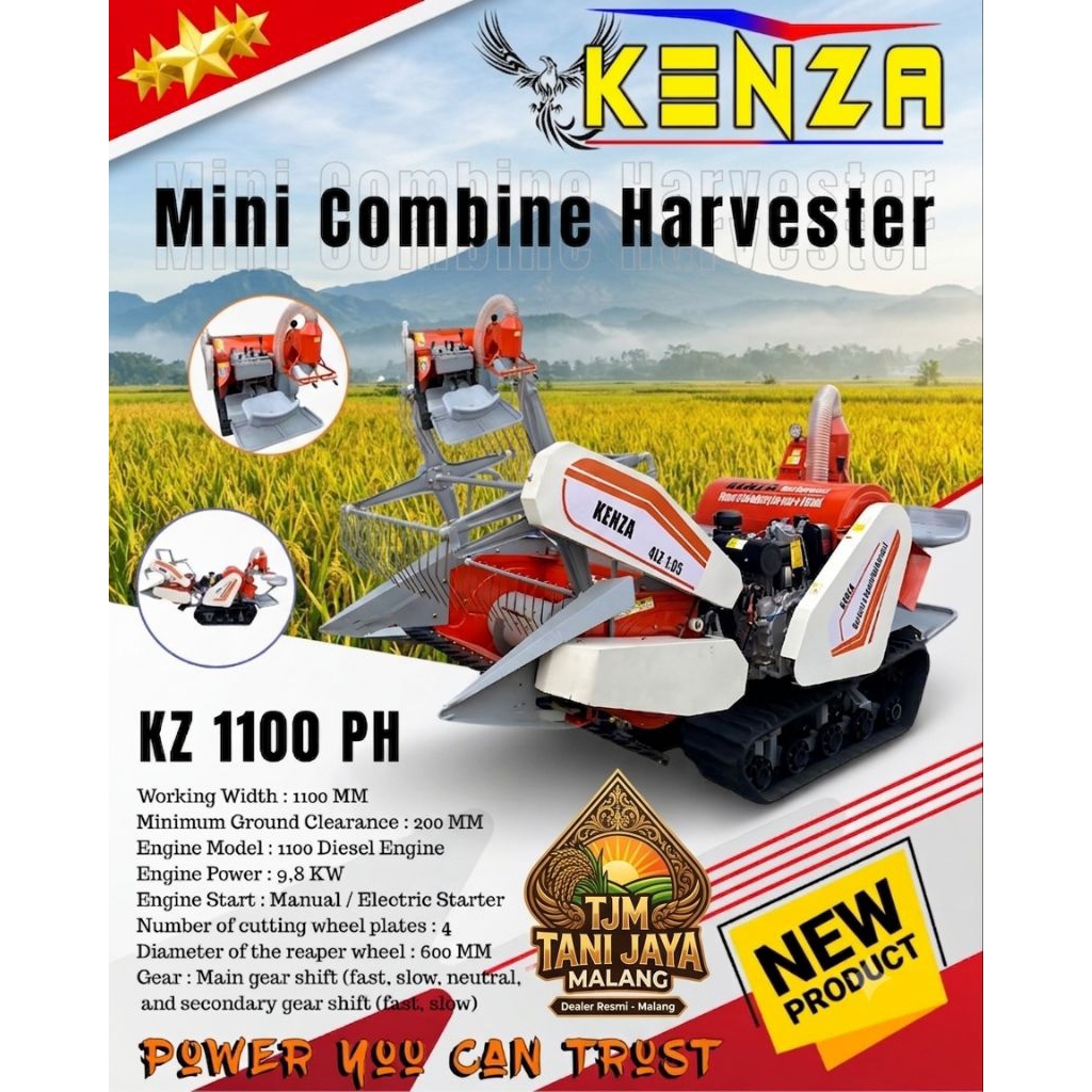 MINI COMBINE HARVESTER , MESIN PANEN PADI, MINI COMBINE PANEN PADI