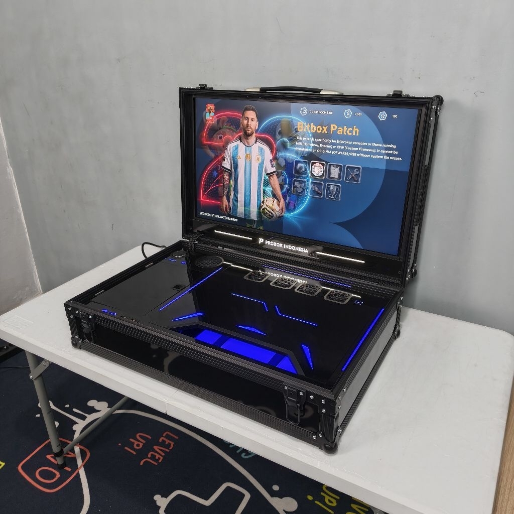 PS Box PlayBox PlayStation PS3/PS4/PS5 layar 27 Inch - Tipe Techno