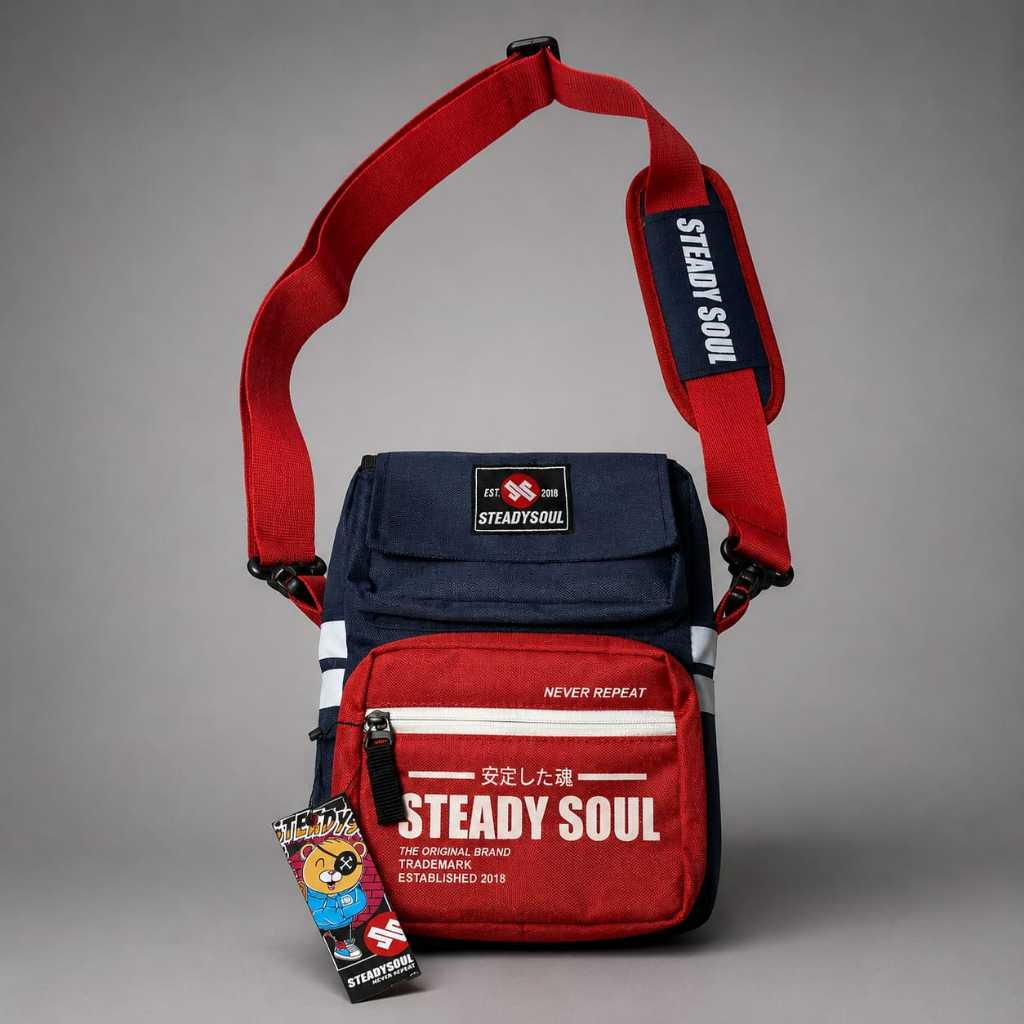 TAS SELEMPANG PRIA ORIGINAL DISTRO STEADYSOUL TAS SLINGBAG PRIA TAS SELEMPANG