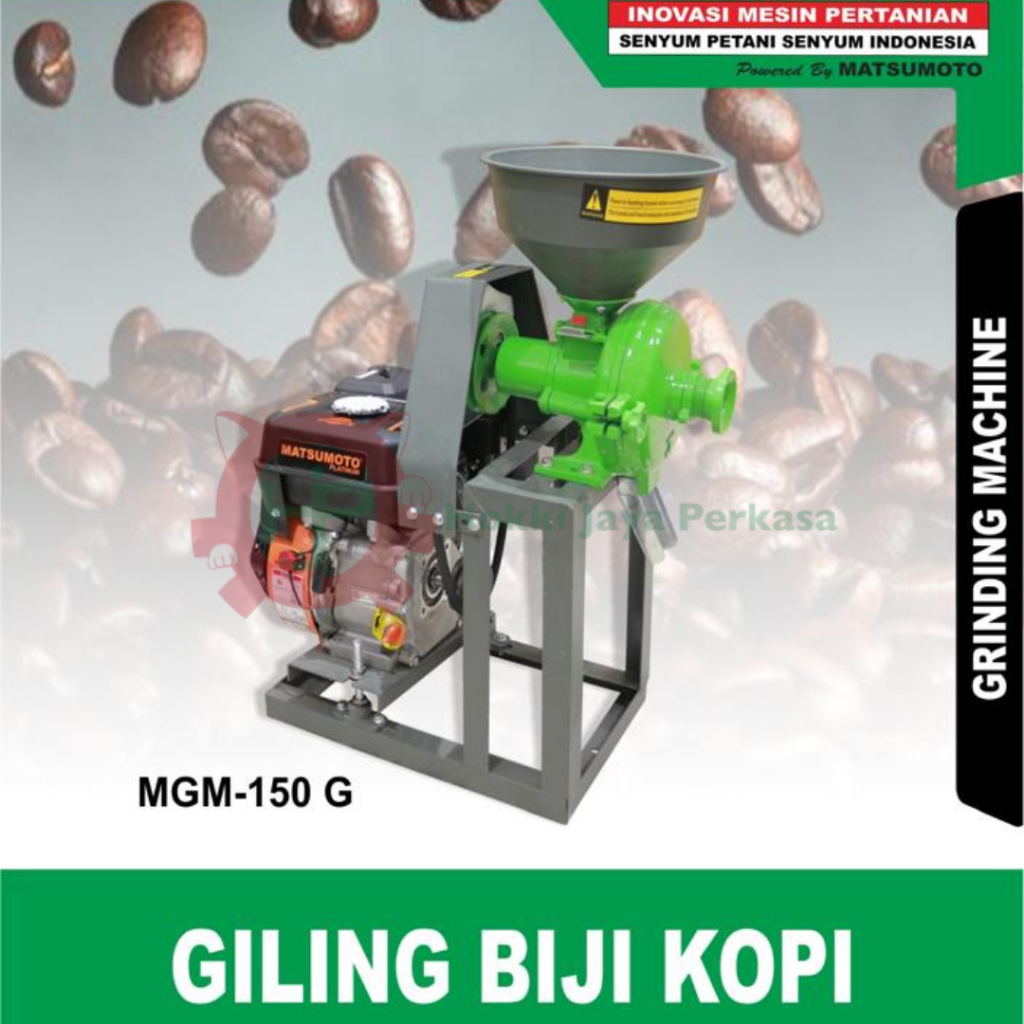 MAHKOTA Mesin GIling Kopi MGM 150G Mesin Penggiling Grinding Machine Mahkota 120Kg/Jam TANPA ENGINE