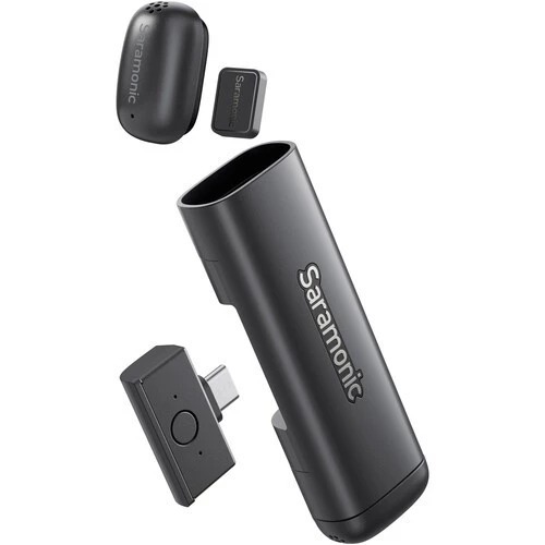 SARAMONIC AIR SE AI-Powered Clip-On & Handheld Dual Wireless Microphone for Smartphone HP Mic Wirele