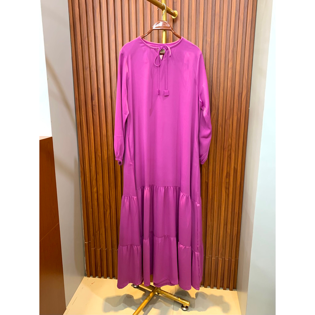 GAMIS HANIYAH POLOS RUFFLE