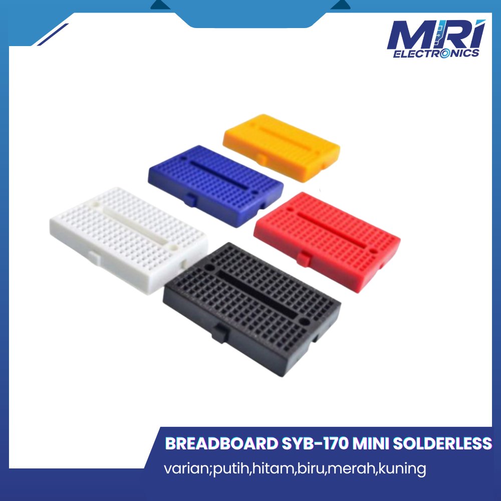 Breadboard SYB-170 Mini Solderless Breadboard Mini 170 Project board Hitam Kabel