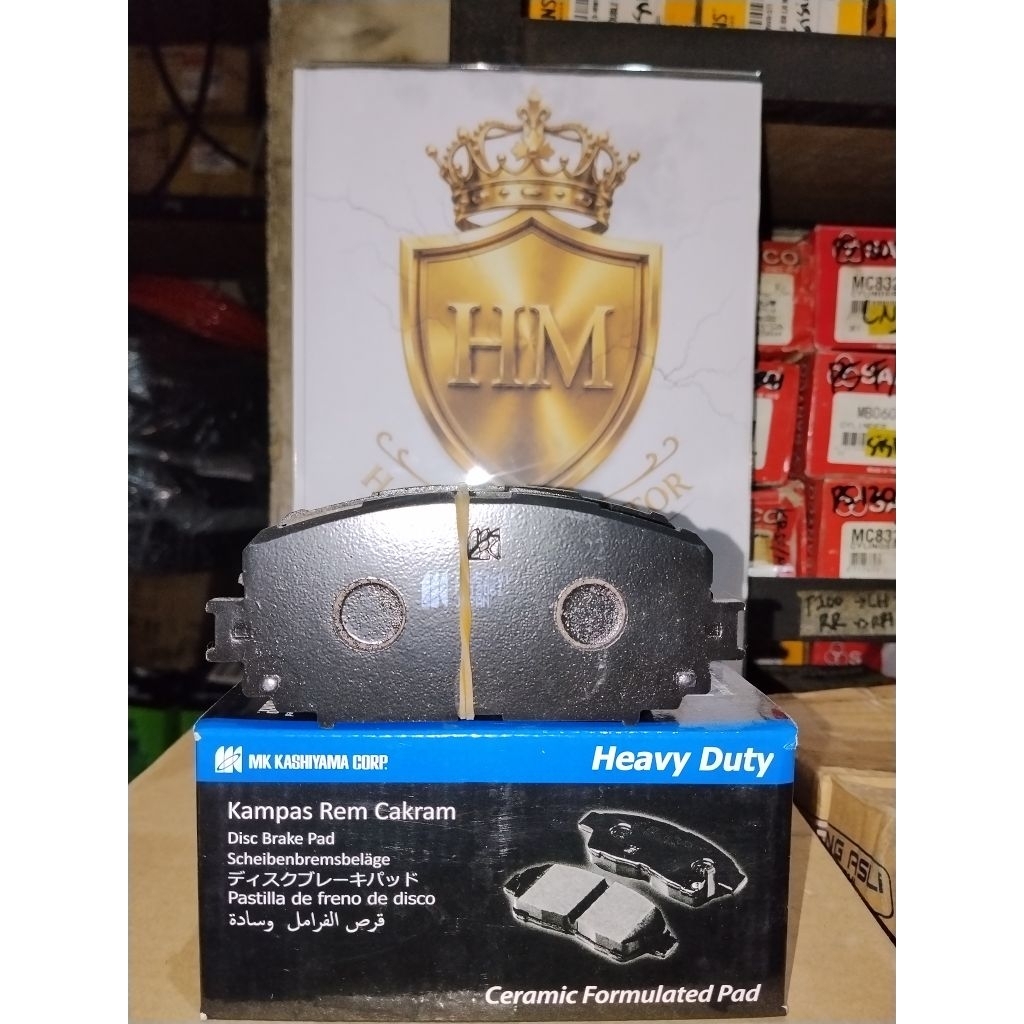 kampas rem mobil MK Original (depan) Toyota YARIS Type S
