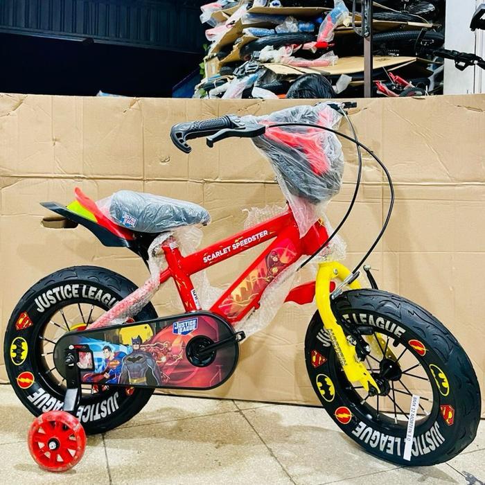 Sepeda bmx anak 12 inch rubick by united cowok usia 3-8 tahun ban jumbo gede ada musik dan tameng hi