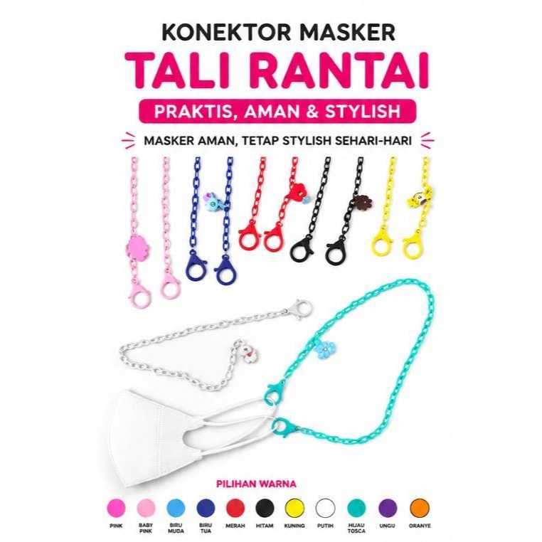 AccKini - Konektor Masker Tali Pengait Hijab Pengait Masker Connector Rantai Masker Jilbab murah