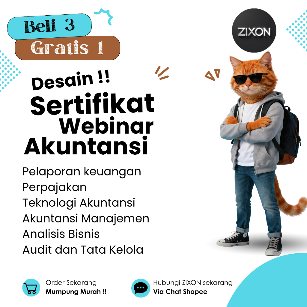 [Sertifikat Akuntansi] Sertifikat desain, Sertifikat webinar/seminar online