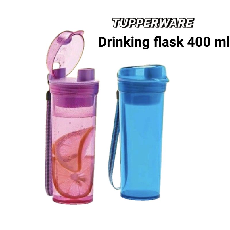 botol drinking flask 400 ml tupperware botol kristal