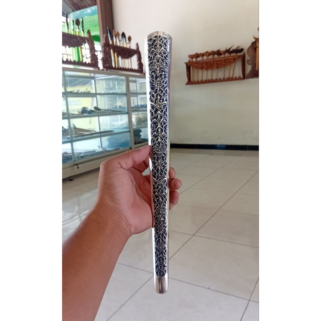 Pendok Motif Jogja Tatahan Halus Sepuh Perak Tebal 03