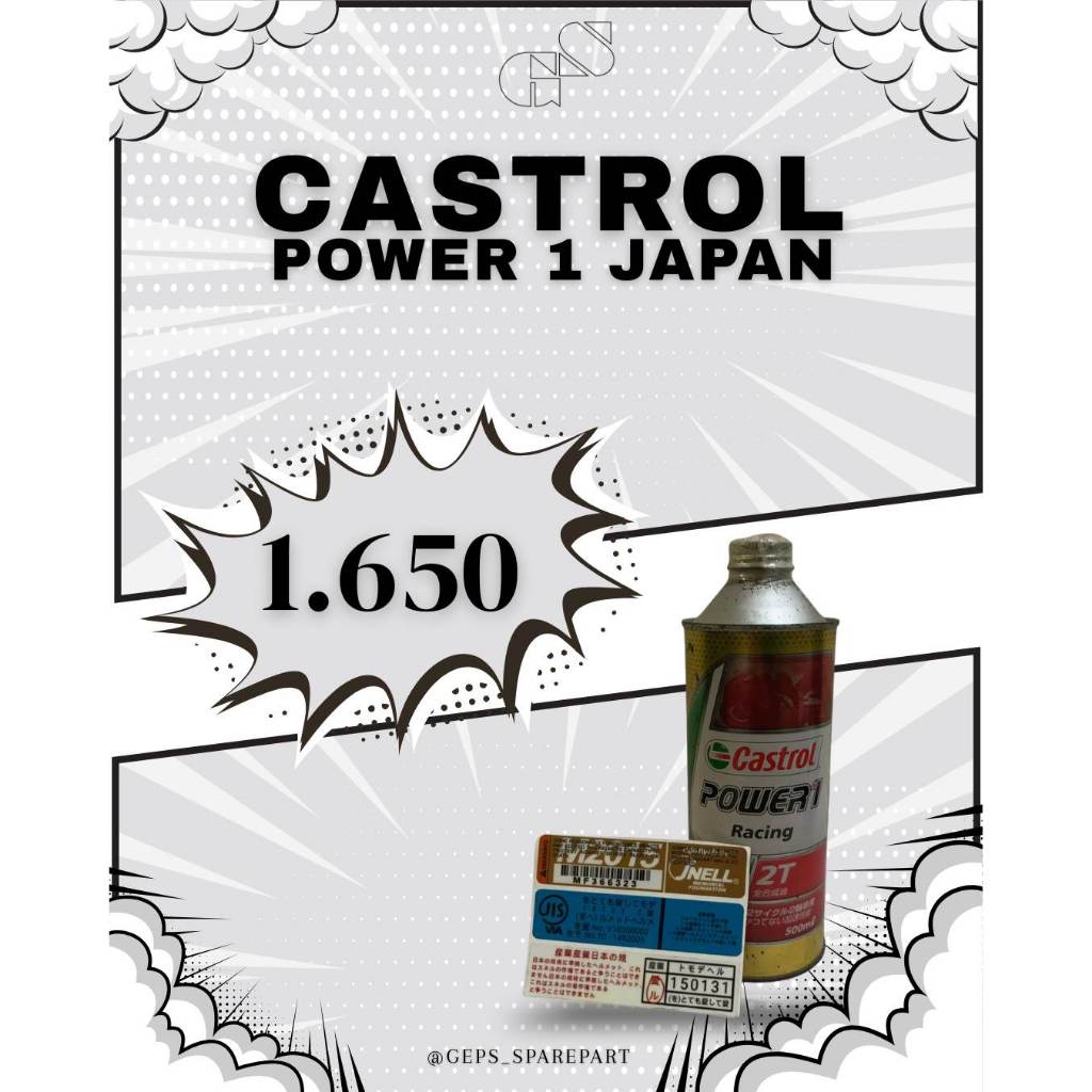 Castrol Power 1 Racing 2T Japan Oil Lawas