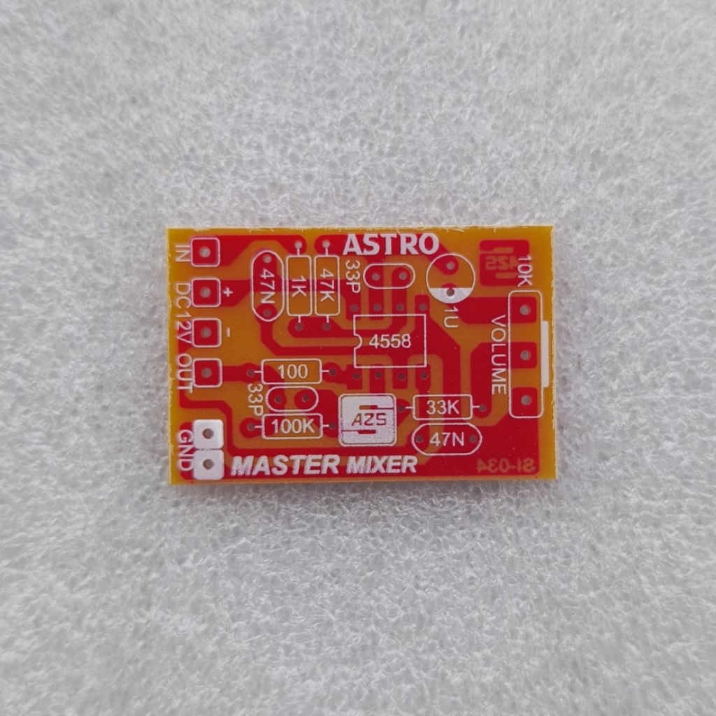 PCB Master Mixer 1 Potensio Universal