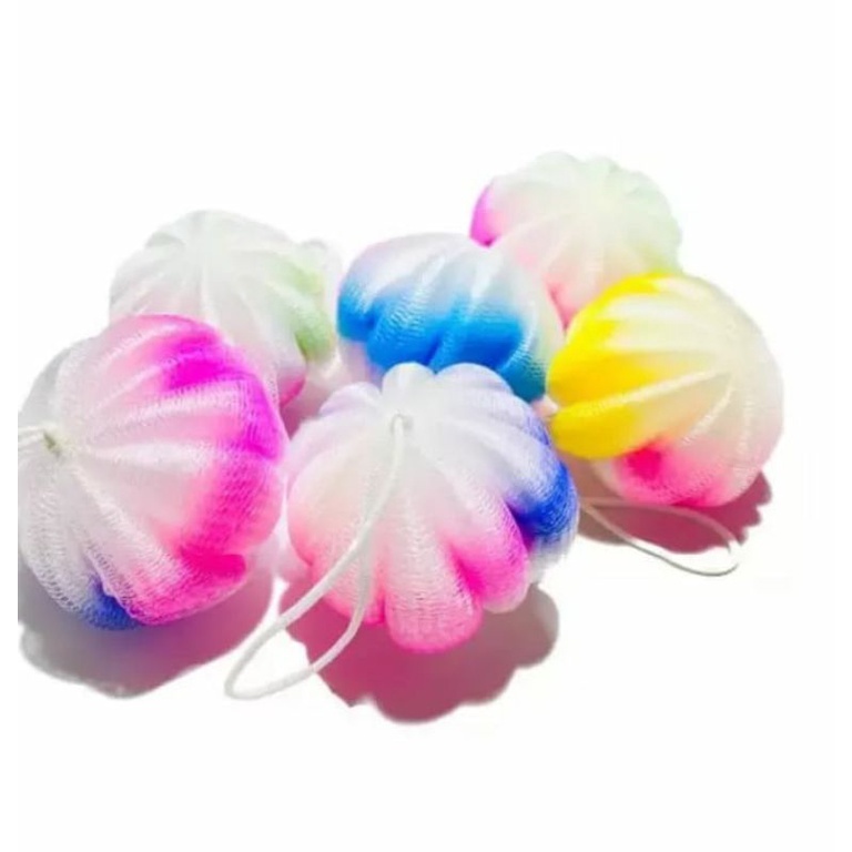 Labu Shower Puff Sponge Mandi Shower Puff Jaring