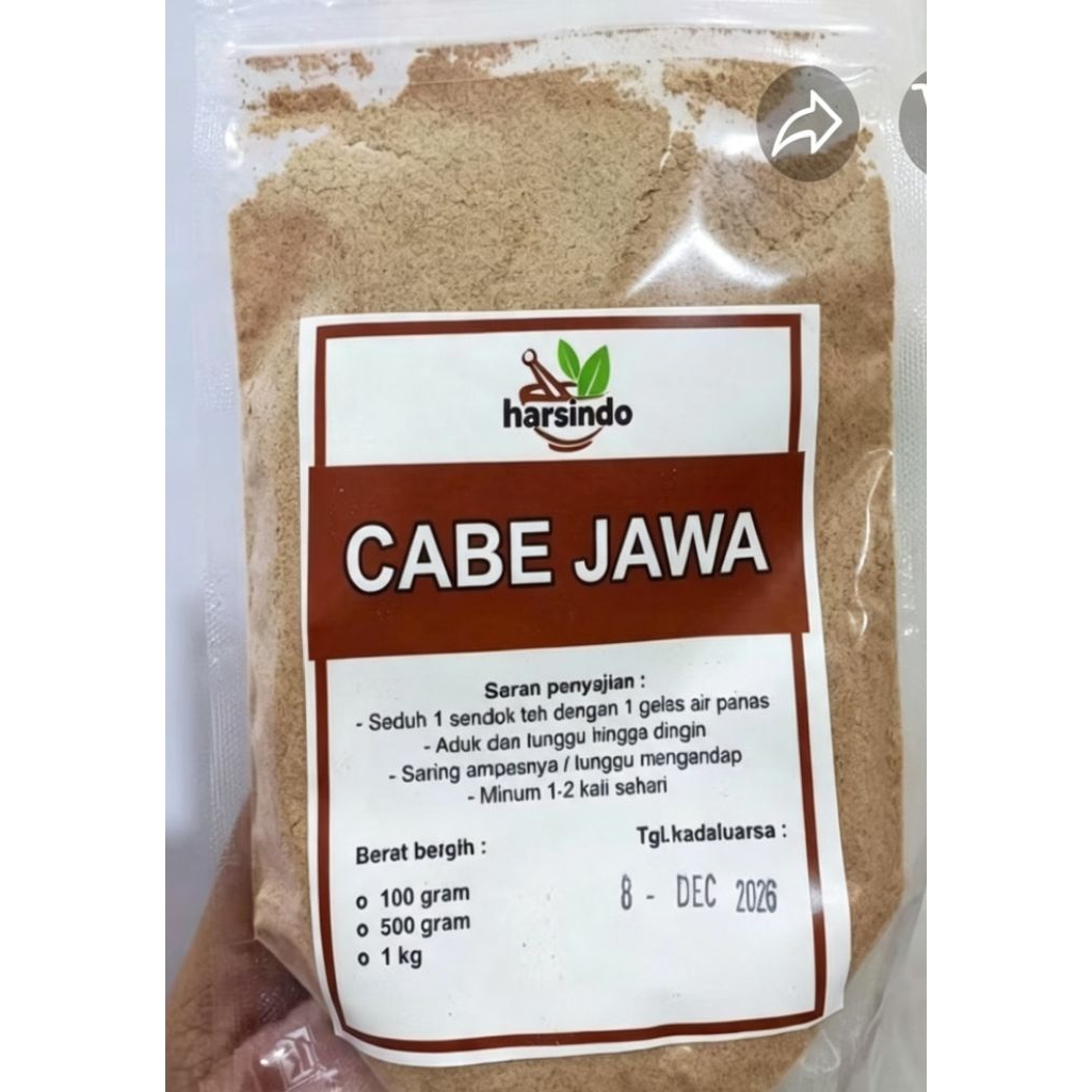 bubuk cabe jawa/jamu
