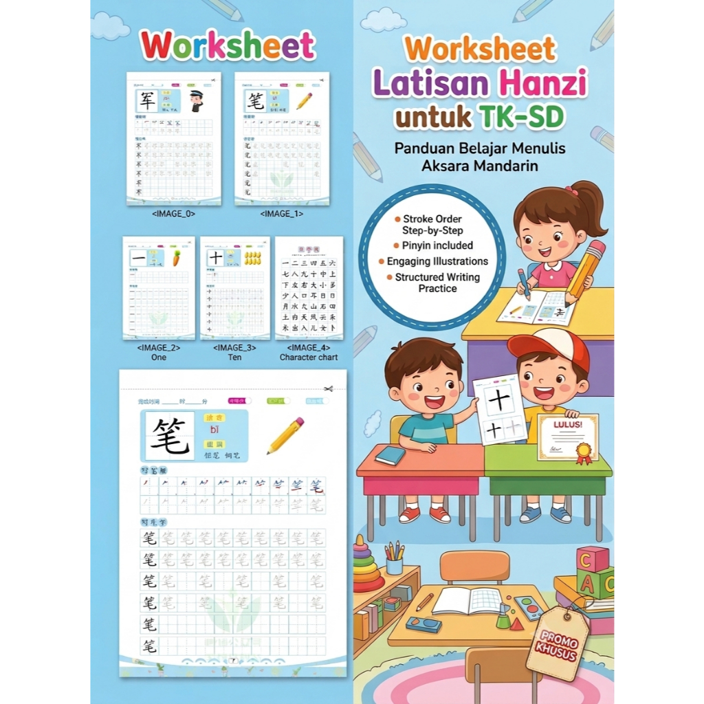 PDF Menulis Hanzi Mandarin untuk TK-SD