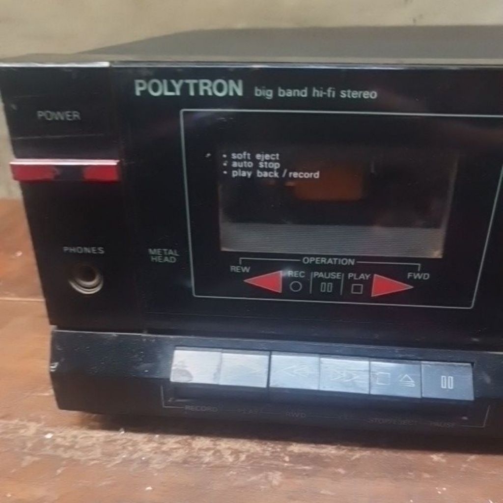 TAPE DECK POLYTRON BIGBAND HI-FI STEREO BEKAS