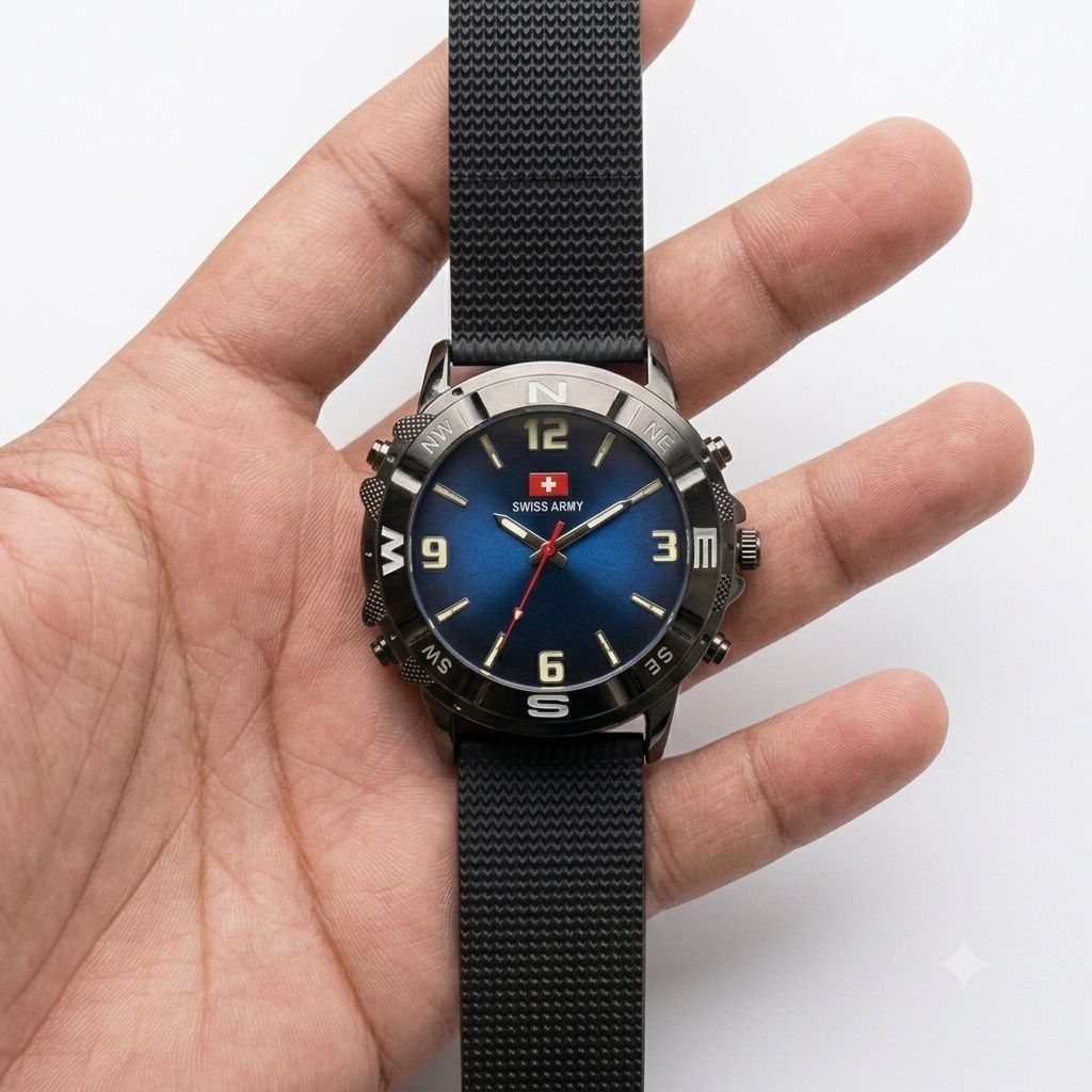 Jam Tangan Army sport strapp Benetton