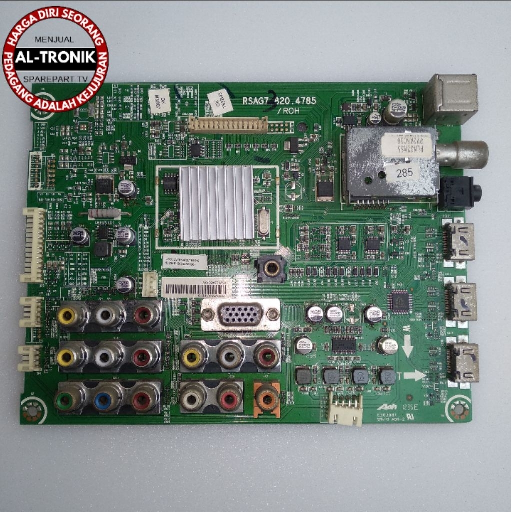 MAINBOARD TV LCD POLYTRON 32 INCH MODEL PLM32M55 MODUL MB MAIN BOARD PLM 32M55