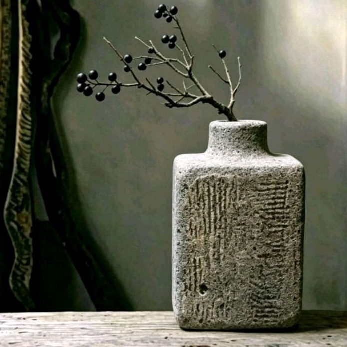 Vase guci bunga kering rustic