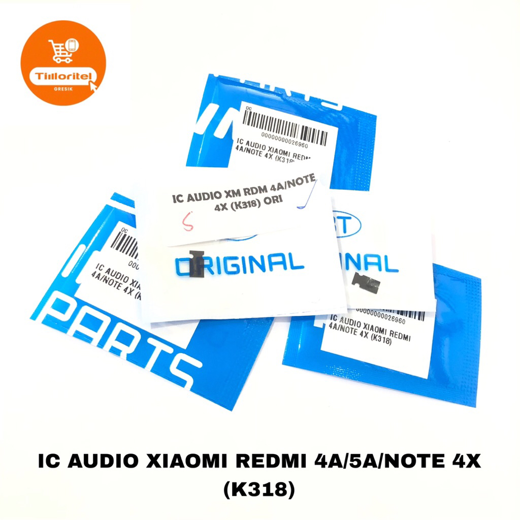 IC AUDIO K318 FOR REDMI 4A/ 5A/ NOTE 4X