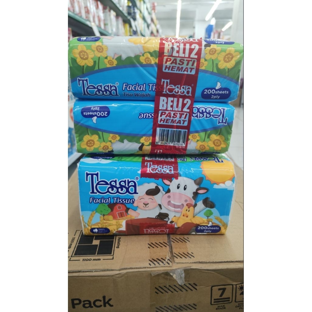 HEMAT BANGET 4PC TISSUE TESSA 2PLY 200SHEET