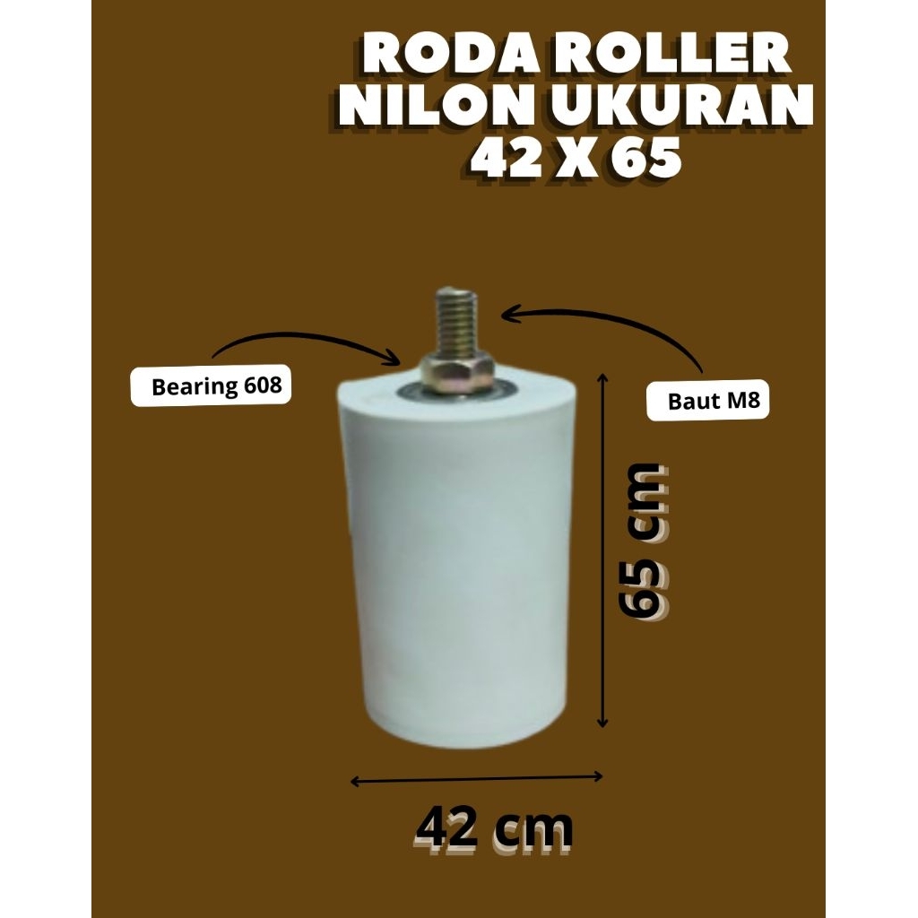 roda roller nilon pintu pagar
