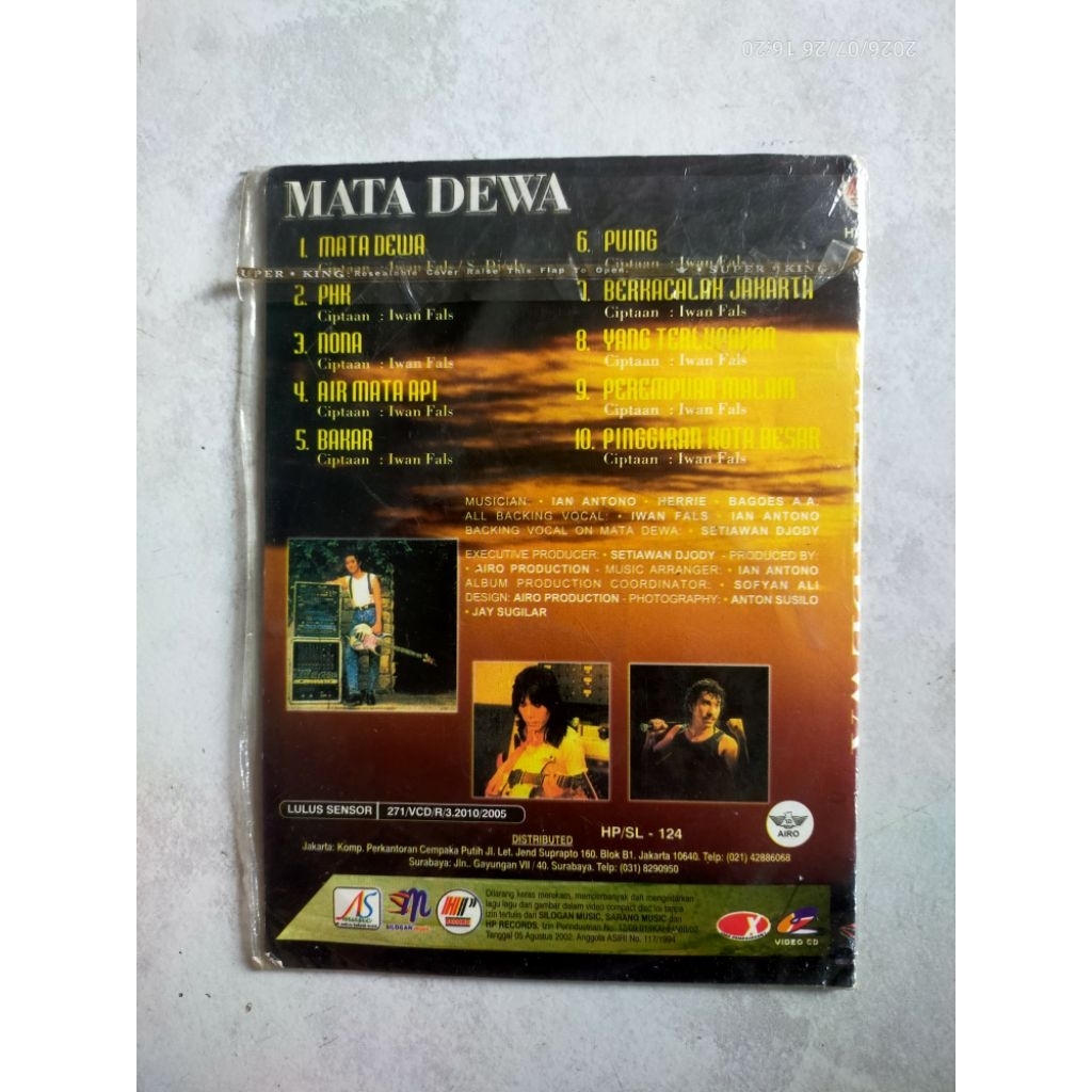 VCD exclusive IWAN FALS "mata dewa"