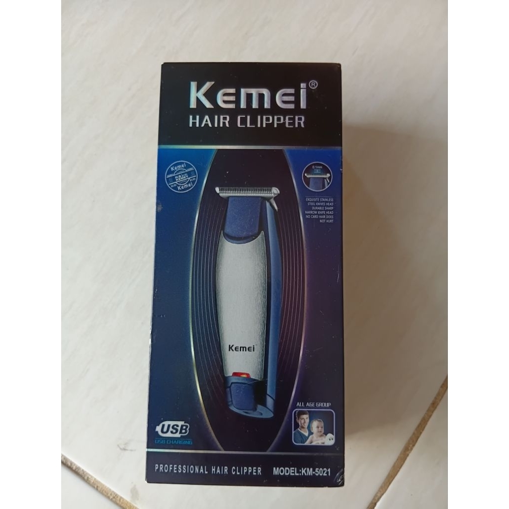 AMP - KEMEI HAIR CLIPPER BIRU (BEKAS BARBERSHOP)