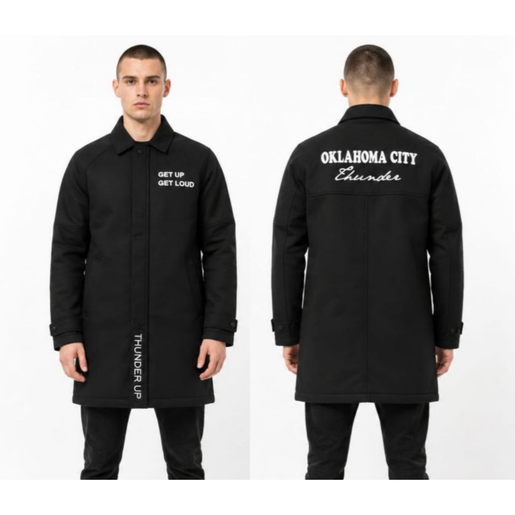 Jaket NBA Oklahoma City Thunder Original Full Bordir